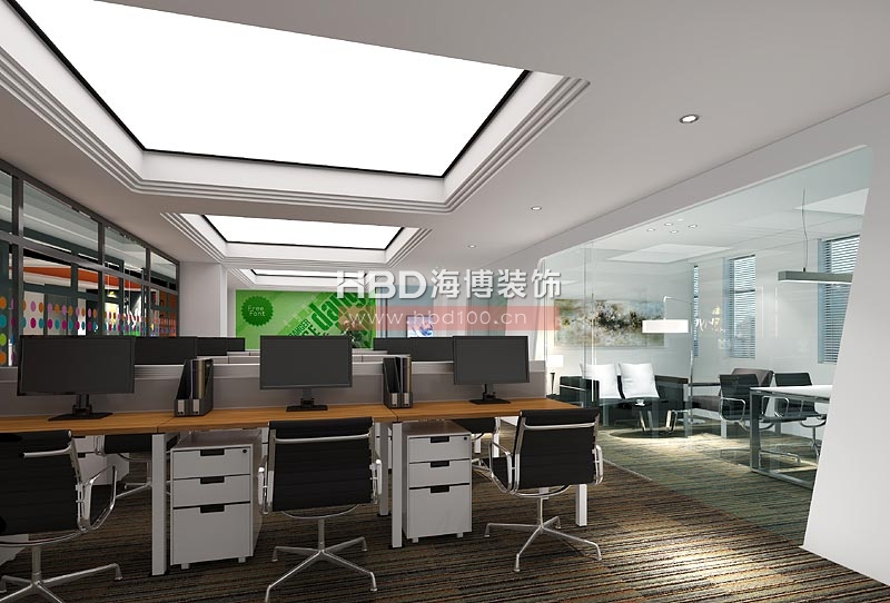 寫(xiě)字樓裝修樣板房 辦公區(qū)