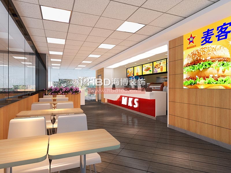 MKS連鎖餐廳設(shè)計 就餐區(qū)及收銀區(qū)設(shè)計