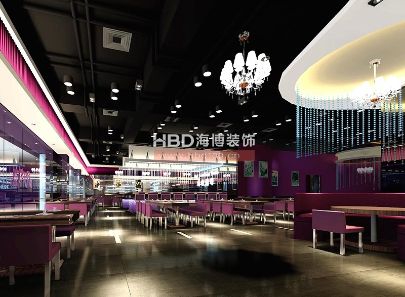 海峽情緣連鎖餐廳設(shè)計(jì)裝修 大廳設(shè)計(jì)