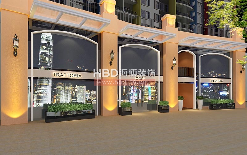 OGGI意大利餐廳設(shè)計 外觀設(shè)計