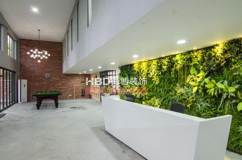 裝修公司辦公室 前臺(tái)及休閑區(qū)設(shè)計(jì)